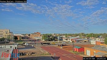 Weather camera view of Childress ISD.