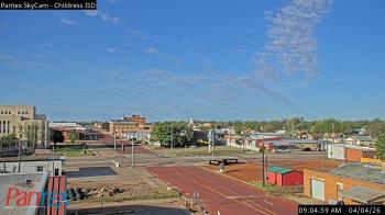 Weather camera view of Childress ISD.