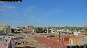 Weather camera view of Childress ISD.