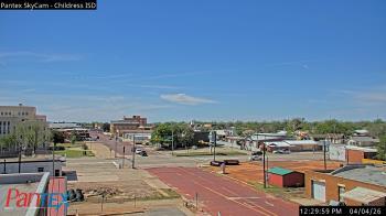 Weather camera view of Childress ISD.
