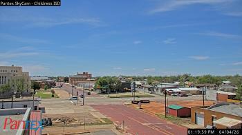 Weather camera view of Childress ISD.