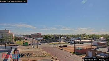 Weather camera view of Childress ISD.
