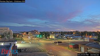 Weather camera view of Childress ISD.