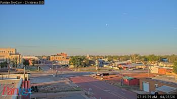 Weather camera view of Childress ISD.