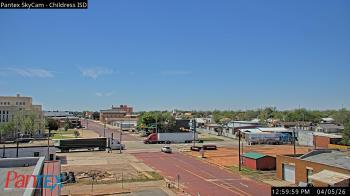 Weather camera view of Childress ISD.