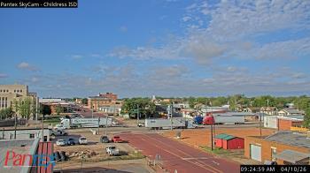 Weather camera view of Childress ISD.