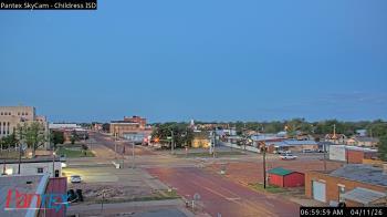 Weather camera view of Childress ISD.