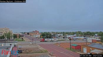Weather camera view of Childress ISD.
