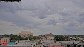 Weather camera view of Childress ISD.