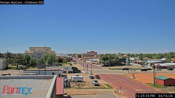 Weather camera view of Childress ISD.