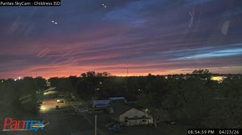 Weather camera view of Childress ISD.