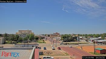 Weather camera view of Childress ISD.