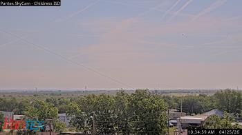 Weather camera view of Childress ISD.
