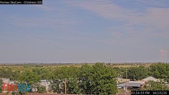 Weather camera view of Childress ISD.