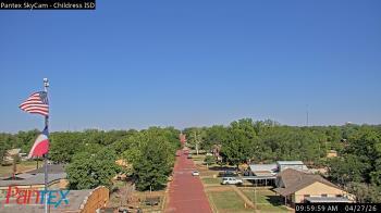 Weather camera view of Childress ISD.