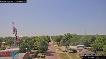 Weather camera view of Childress ISD.