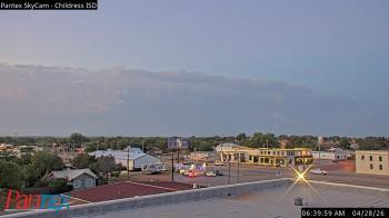 Weather camera view of Childress ISD.