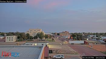 Weather camera view of Childress ISD.