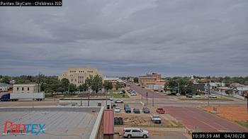 Weather camera view of Childress ISD.