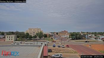Weather camera view of Childress ISD.