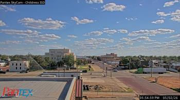 Weather camera view of Childress ISD.