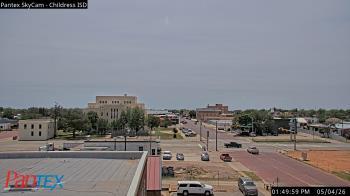 Weather camera view of Childress ISD.