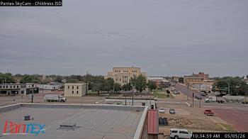 Weather camera view of Childress ISD.