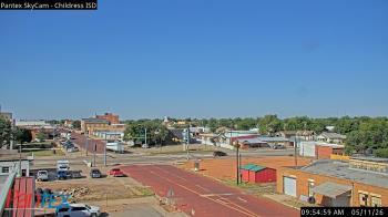 Weather camera view of Childress ISD.