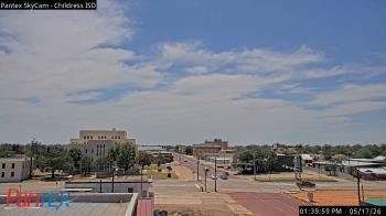 Weather camera view of Childress ISD.