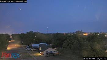 Weather camera view of Childress ISD.