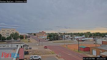 Weather camera view of Childress ISD.