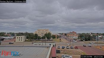 Weather camera view of Childress ISD.