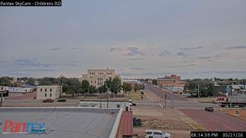 Weather camera view of Childress ISD.