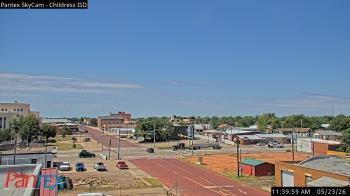 Weather camera view of Childress ISD.
