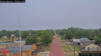 Weather camera view of Childress ISD.