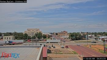 Weather camera view of Childress ISD.