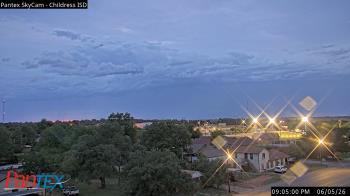 Weather camera view of Childress ISD.