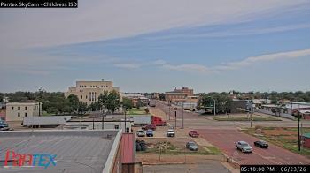 Weather camera view of Childress ISD.
