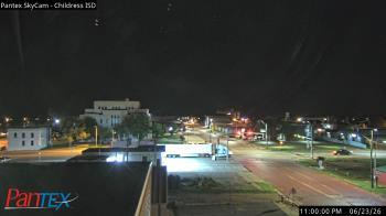 Weather camera view of Childress ISD.