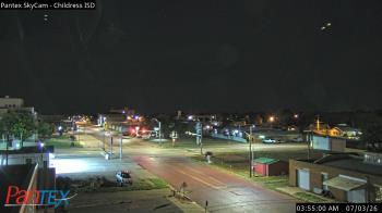 Weather camera view of Childress ISD.