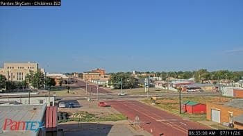 Weather camera view of Childress ISD.