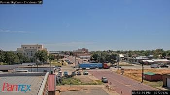 Weather camera view of Childress ISD.
