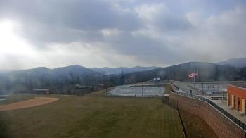 Weather camera view of Allegany HS.