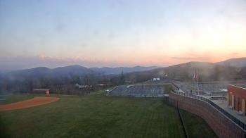 Weather camera view of Allegany HS.