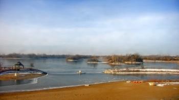 Weather camera view of Three Oaks Recreation Area.