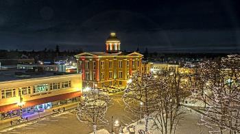 Weather camera view of City of Woodstock.