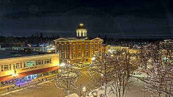 Weather camera view of City of Woodstock.