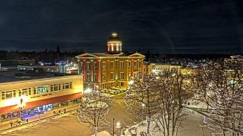 Weather camera view of City of Woodstock.