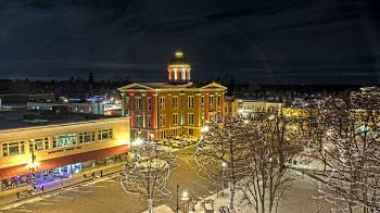 Weather camera view of City of Woodstock.