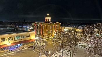 Weather camera view of City of Woodstock.